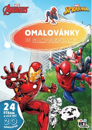 Omalov�nky A4 se samolepkami Marvel