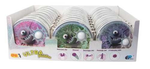 Ultra plastel�na se sv�tc� kuli�kou LED