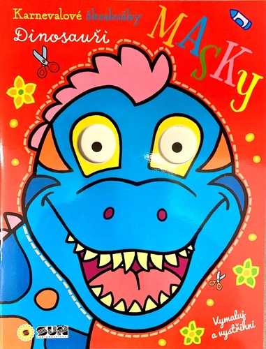 Karnevalov� �krabo�ky Masky Dinosau�i 2v