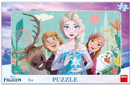 Puzzle 15 Frozen rodina deskov�