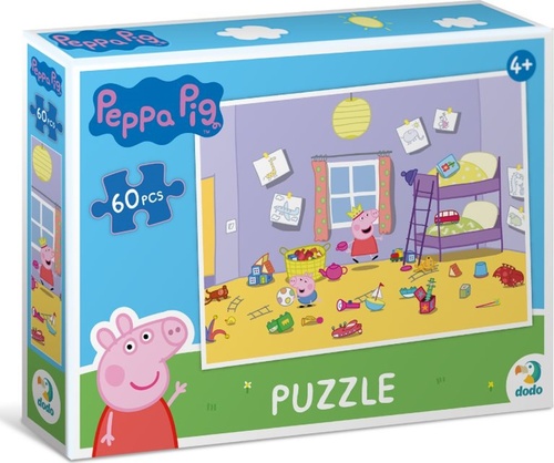 Puzzle Pras�tko Peppa Hr�tky v pokoj��ku