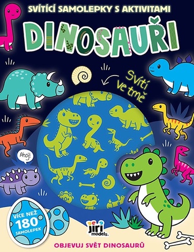 Sv�t�c� samolepky s aktivitami Dinosau�i