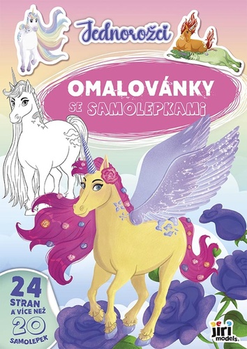 Omalov�nky A4 se samolepkami Jednoro�ci