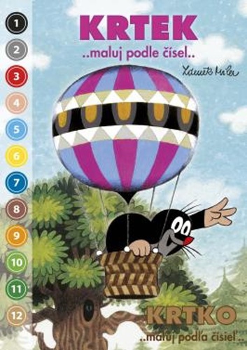 Maluj podle ��sel Krtek A5