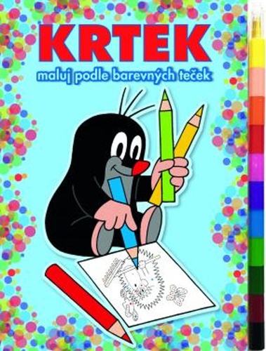 Maluj podle barevn�ch te�ek Krtek 2