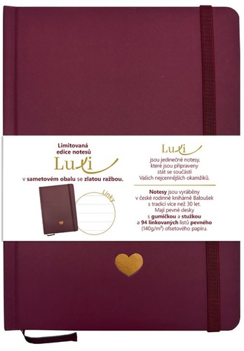 Notes Luxi linky A5 bord� BALOU�EK