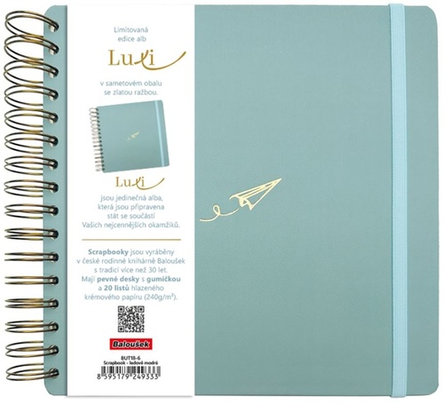 Scrapbook Luxi led. modr� BALOU�EK