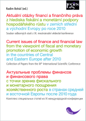 Aktu�ln� ot�zky financ� a finan�n�ho pr�va