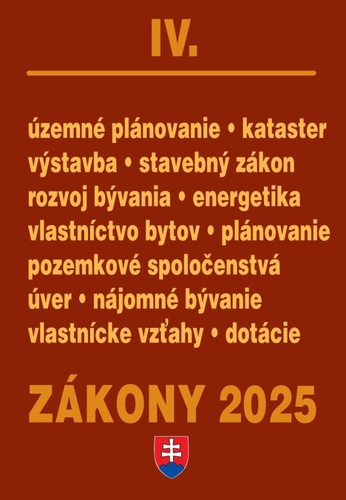 Z�kony IV 2025 � stavebn� z�kony a predp