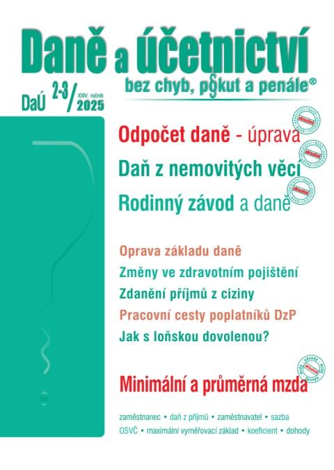 Dan� a ��etnictv� bez chyb, pok 2-3/2025