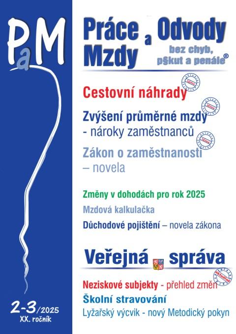 Pr�ce a mzdy 2-3/2025 Cestovn� n�hrady