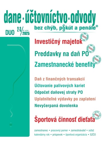 DUO 2-3/2025 � Dane, ��tovn�ctvo, odvod
